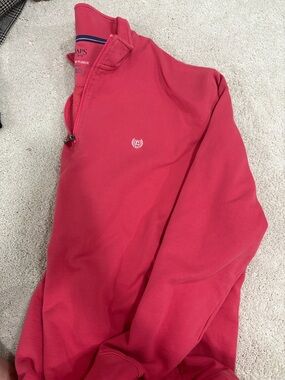 Chaps Men's Red Quarter-Zip Sweater